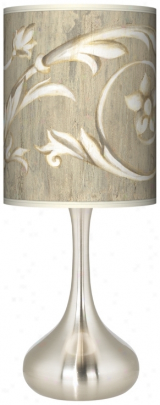 Laurel Coudt Brushed Steel Court Kiss Table Lamp (k3334-t3845)