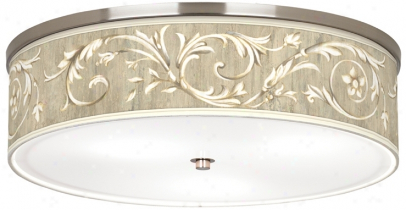 Laurel Court Giclee Nickel Finish 20 1/4" Wide Ceiling Light (j9213-t3770)