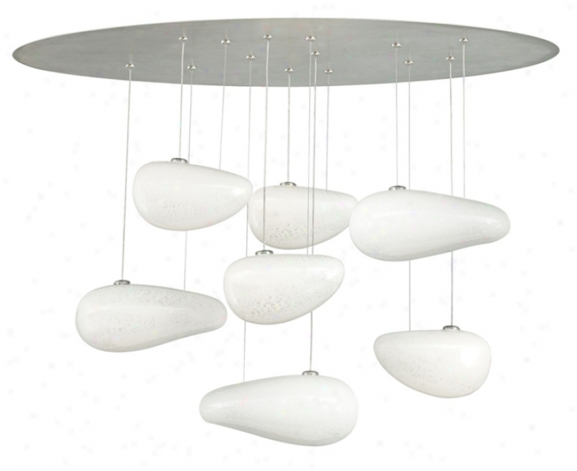 Lbl Constellation 26" Remote  Opal Glass Chandelier (v2301)