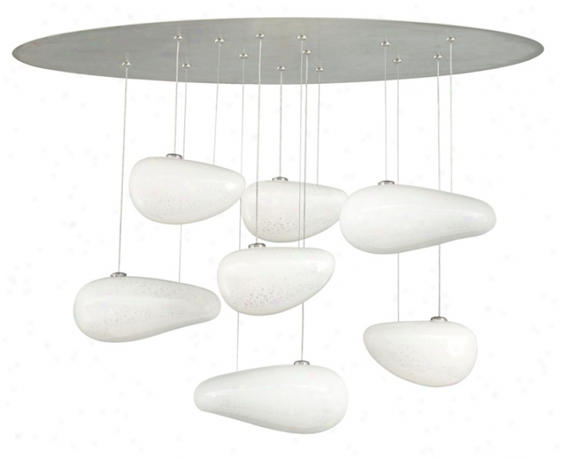 Lbl Constellation 36" High Opal Glass Chandelier (v2315)