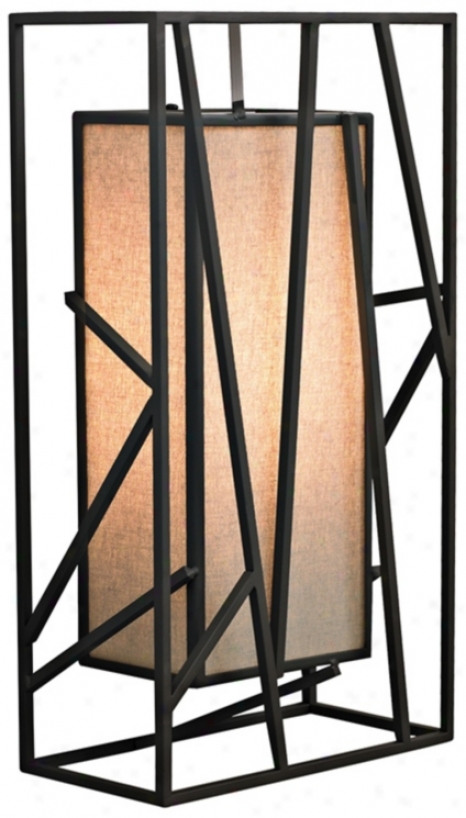 Lbl Derby 14 1/2" Geometric Metal Led Wall Sconce (x6901)