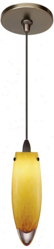 Lbl Icicle Amber Glass Bronze Pendant Light (w1947-m8561)