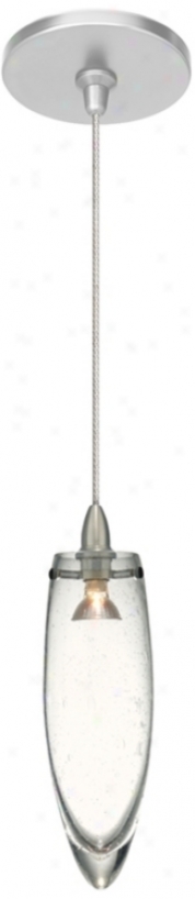 Lbl Icic1e Clear Glass Nickel Pendant Light (07715-47250)