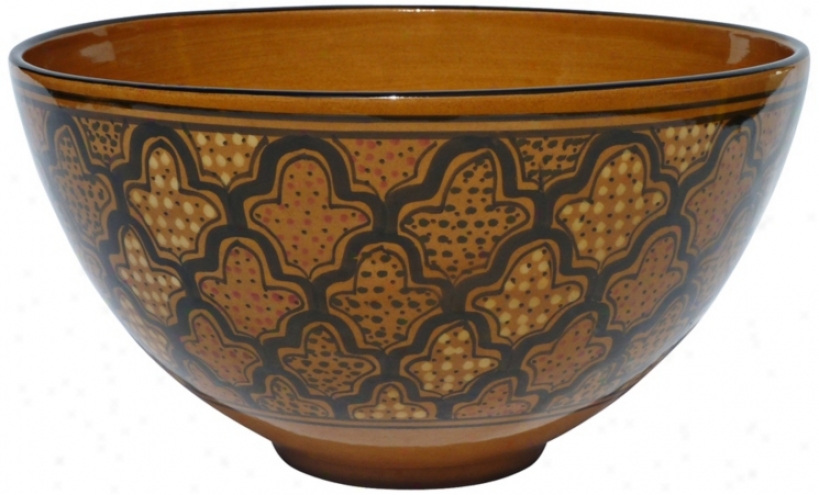 Le Souk Ceramique Honey Design Deep Salad/pasta Bowl (x9771)