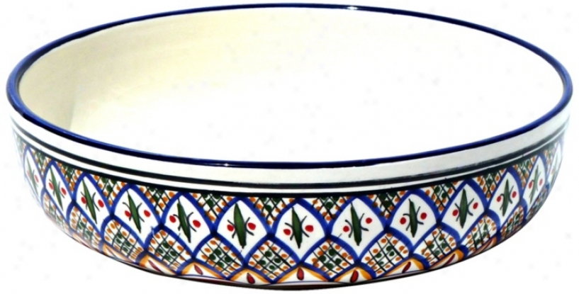 Le Souk Ceramique Tabarka Design Spacious Salad/pasta Bowl (y0070)