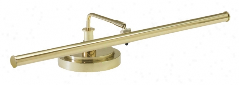 Led 4" High Piano Lamp In Polished Brass End (g2175)