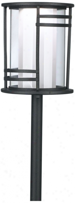 Led Modrrn Dohble Glass Black Finish Track  Light (t8377)