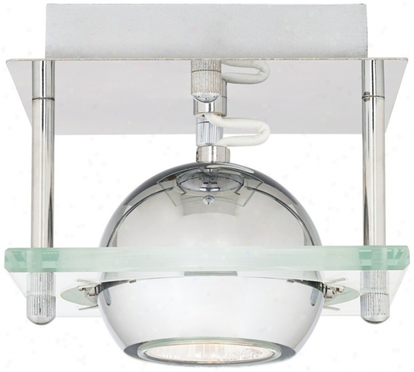 Led Pr Track Orb Chrome And Glass Ceiling Light (r5962-r6544)