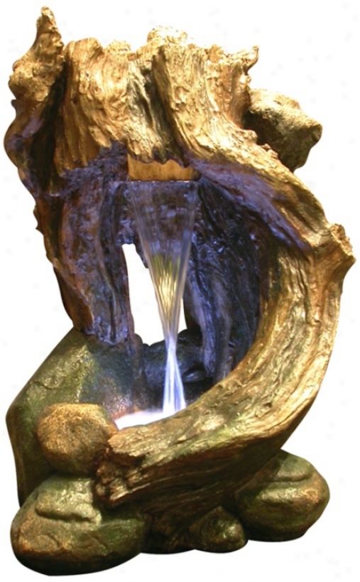 Led Rainforest Waterfall Exterior Table Fountain (x3695)