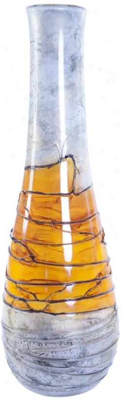 Lemon Twist High Decorative Glass Bottle (v2732)