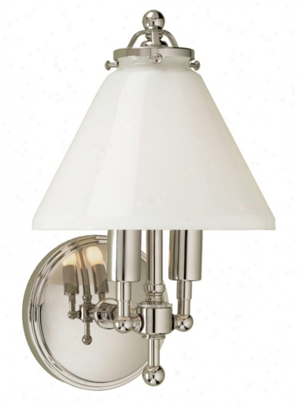 Lenox 11.5" High Polished Nickel Wall Sconce (85086)