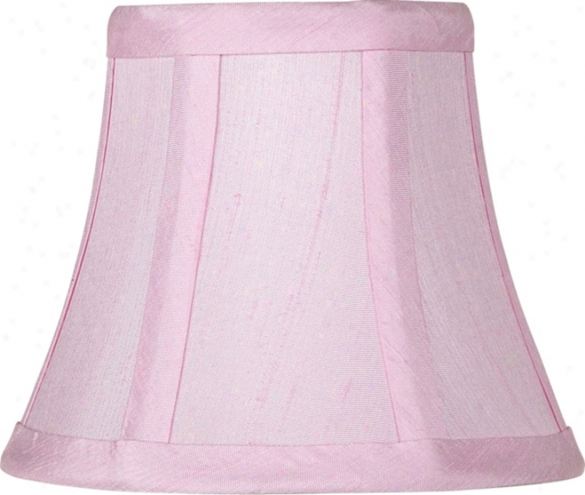 Light Pink Dupioni Mini Clip Lamp Shade 3x5x4.25 (clip-on) (34993)