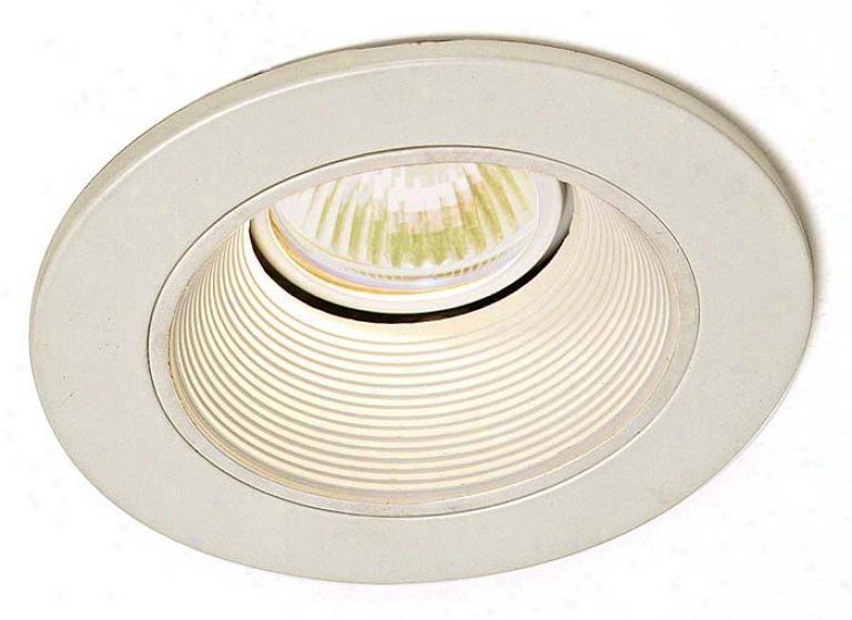 Lightolier 4" Low Voltage White Baffle Recessed Light Trim (47484)