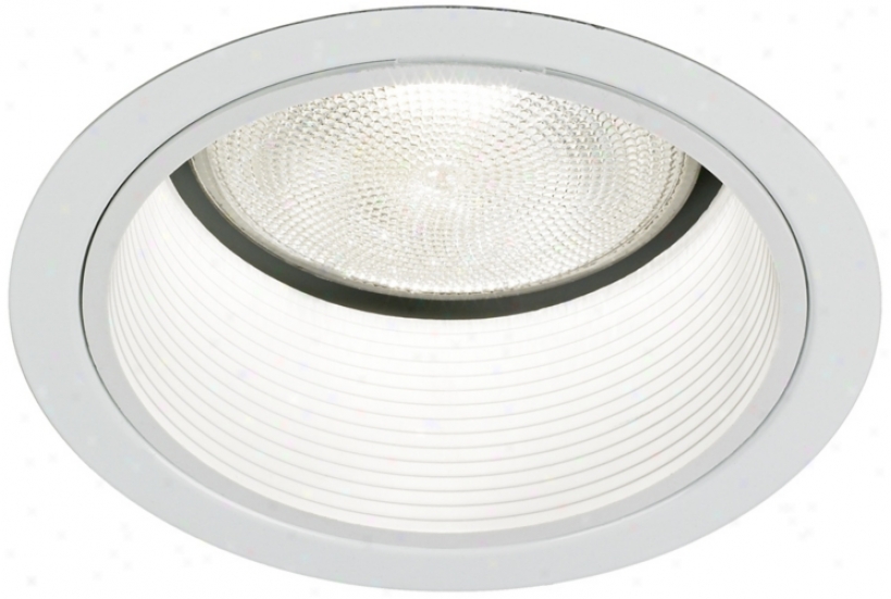 Lightolier 5" Line White Baffle Recessed Lifht Trim (00409)