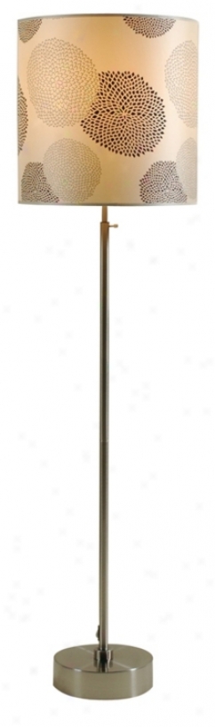 Libhts Up! Cancan 2 Adjustable Black Mumm Shade Floor Lamp (99209)