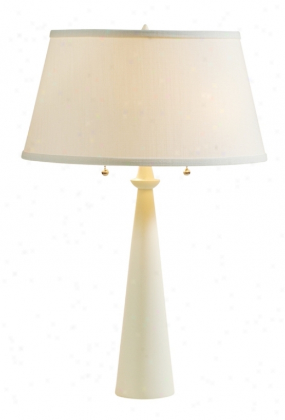 Lights Up! Dasan Ivory Synopsis Lamp With Ipanema Shade (61083)