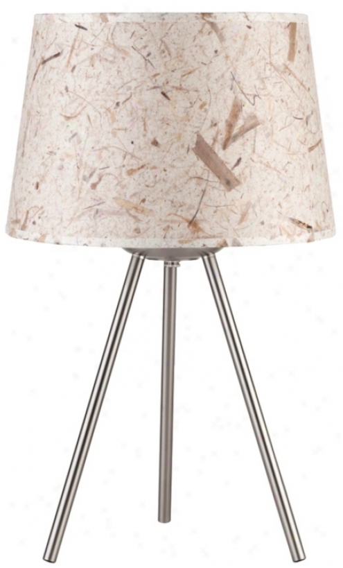 Lights Up! Weegee Little Mango Leaf Paper 20" High Table Lamp (t6032)