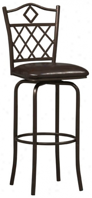 Linon Diamonds 30" High Swivel Bar Stool (m9561)