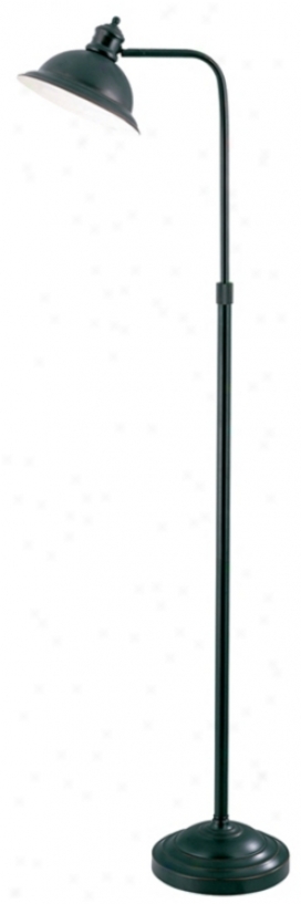 Flower Source Aged-copprr Adjustable Pharmacy Floor Lamp (30948)