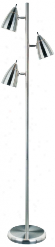 Lite Source Bullets Collection Refined Steel Floor Lamp (h5706)