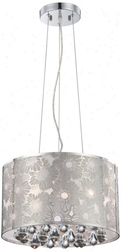 Lite Source Floral Crystal Pendant Light (w5057)