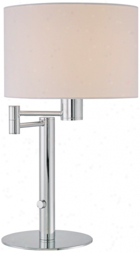 Lite Source Gervasio Chrome Swing Arm Desk Lamp (w9910)