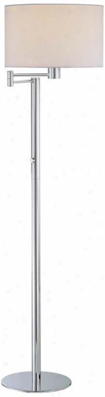 Lite Source Gervasio Chrome Swing Arm Floor Lamp (w9912)