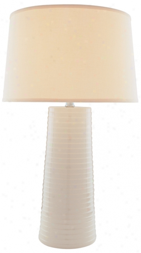 Lite Source Ivory Ceramic Table Lamp (f6568)