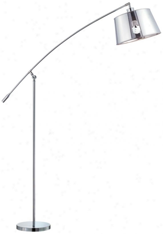 Lite Source Setay Chrome Arc Floor Lamp (w9880)