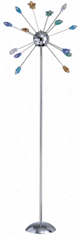 Lite Source Starstruck Glass Stars Floor Lamp (77661)