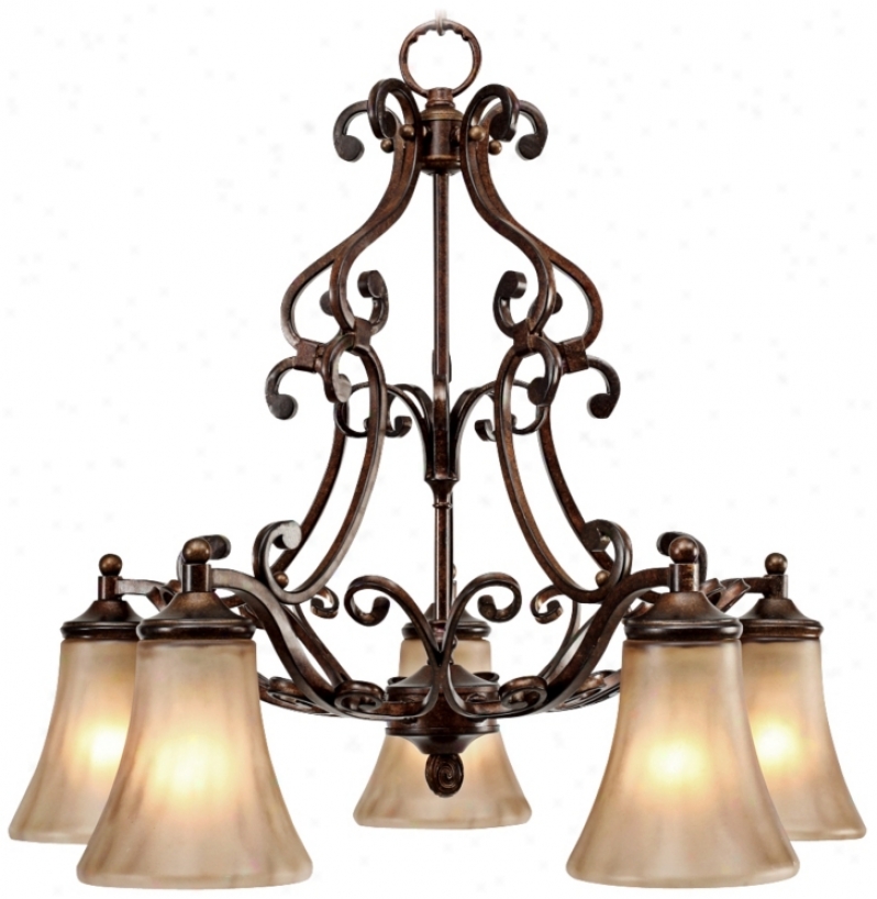 Loretto Collection Russet Brown 26 1/2" Wide Chandelier (r3292)