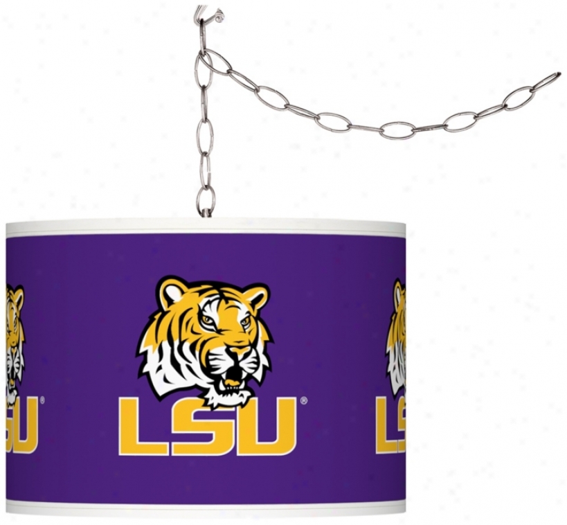 Louisiana State University 13 1/2"w Plug-in Swag Chandelier (f9542-y3553)