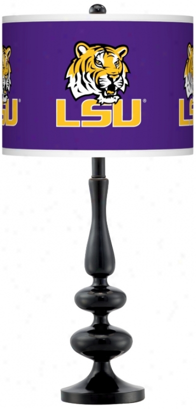 Louisiana State University Gloss Black Table Lamp (n5714-y3385)