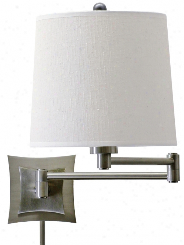 Lovana Silver Finish Plug-in Scope Arm Wall Lamp (39744)