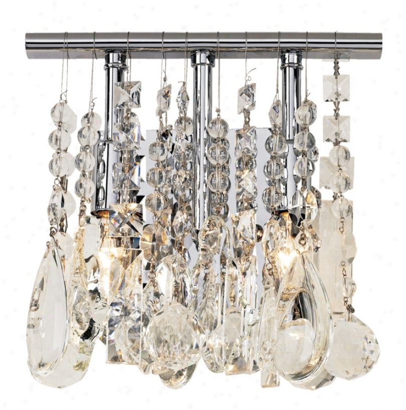 Lumihous Collection Two Light Crystal Wall Sconce (33768)