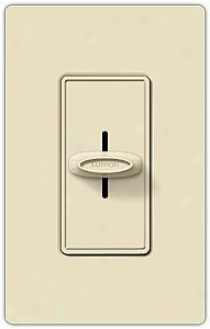 Lutron Skylark 600w Single Pole Slide Light Almond Dimmer (67784)