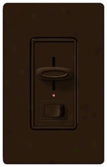 Lutron Skylark Brown 600w Alone Pole Slide Brown Dimmer (68797)