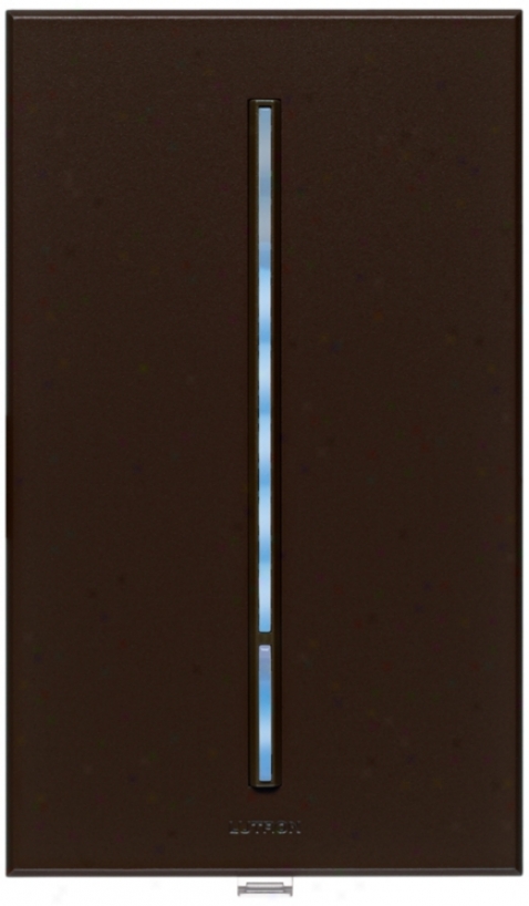 Lutron Vierti 600 Watt Blue Led Multilocation Brown Dimmer (13839)