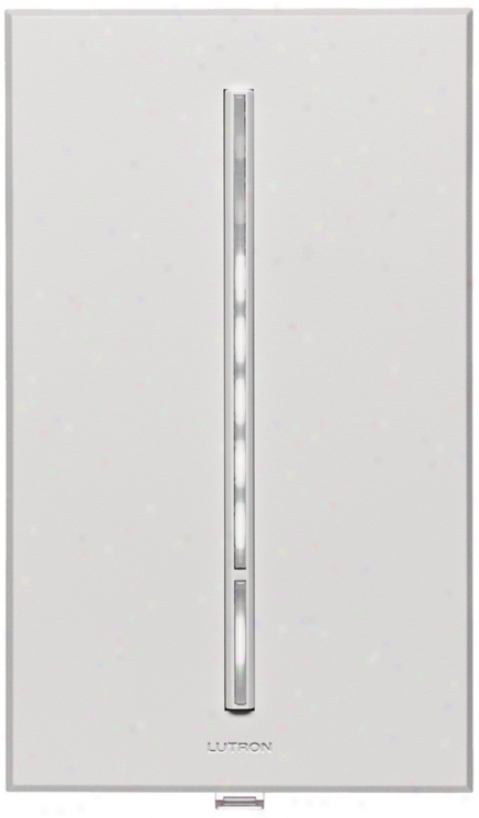 Lutron Vierti 600 Watt White Led Multilocation White Dimmer (10558)