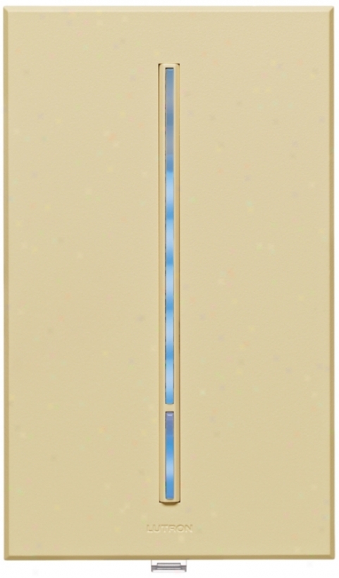 Lutron Vierti Blue Led 600 Watt Single Pole Beige Dimmer (05853)