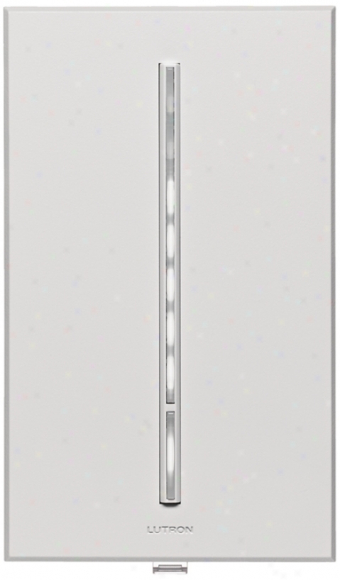 Lutron Vierti White Led 600 Watt Single Pole White Dimmer (55217)