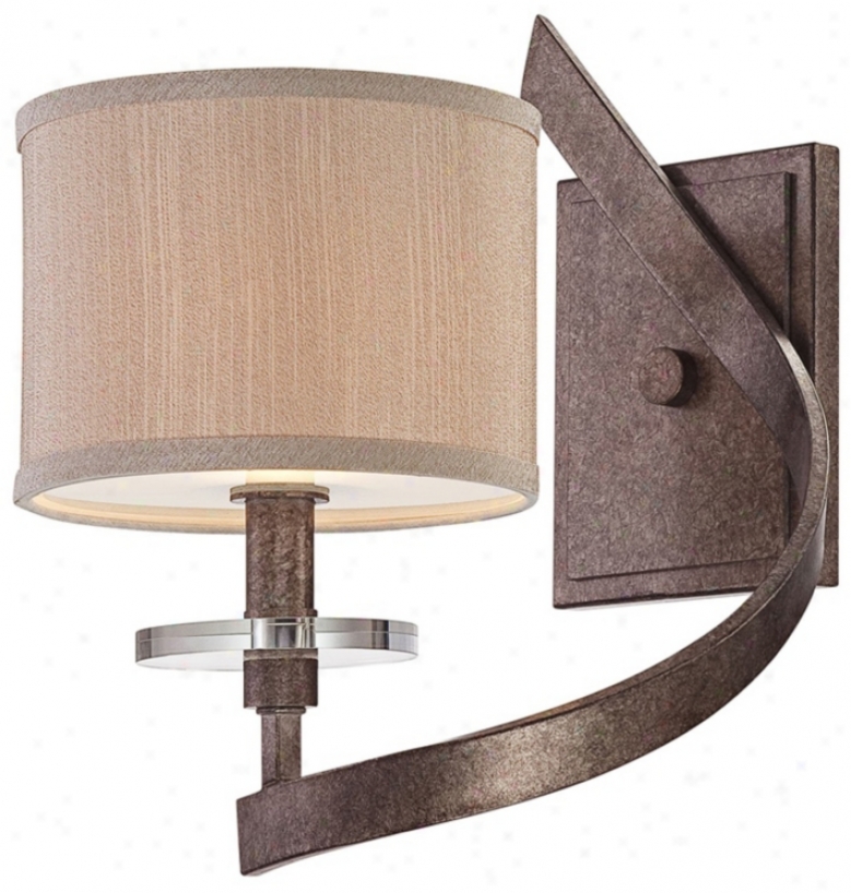 Luzon Nickel 12 1/2" High Savoy House Sconce (w5704)