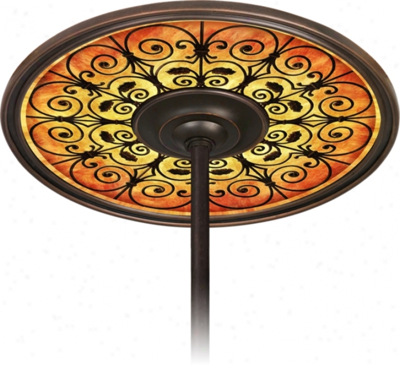 Madrid Spice 6 1/2" Opening Bronze Ceiling Fan Medallion (h3293-h3645)