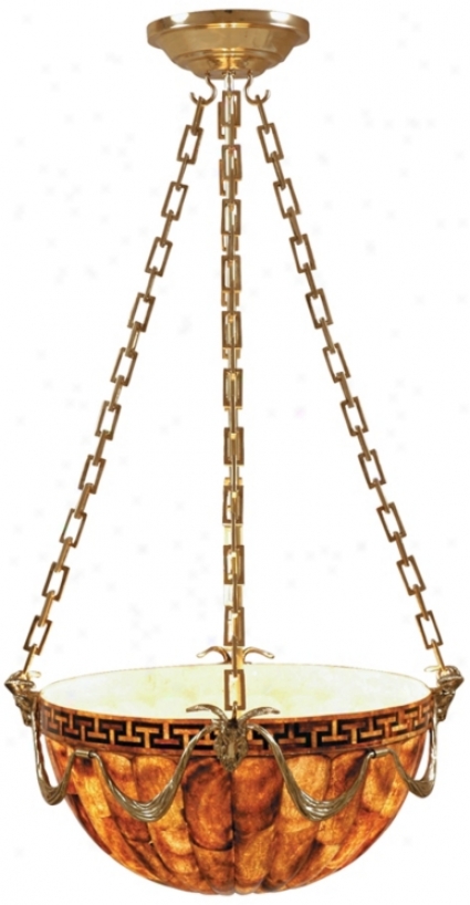 Maitland-smith Brown Penshell Hanginy Pendant Light (k0007)