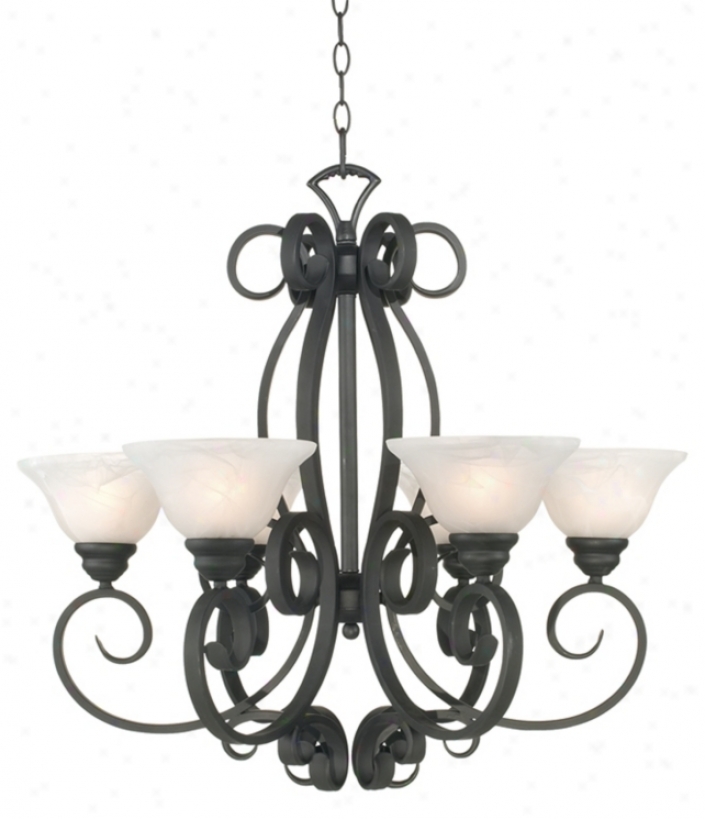 Manchester Collection Iron 28" Wide  Chandelier (06809)