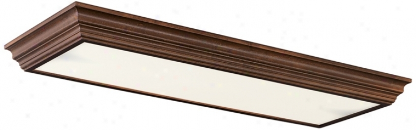 Maple Crown 51 3/4" Wide Fluorescent Ceiling Light (w8049)