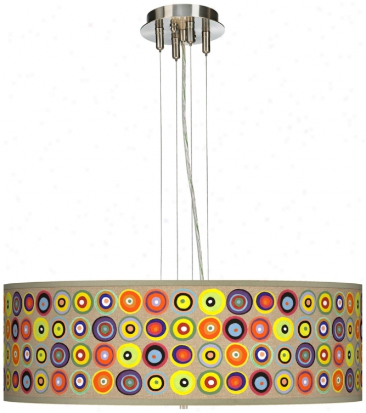 Marbles In The Park 24" Wide Four Light Pendant Chandelier (17276-v3112)