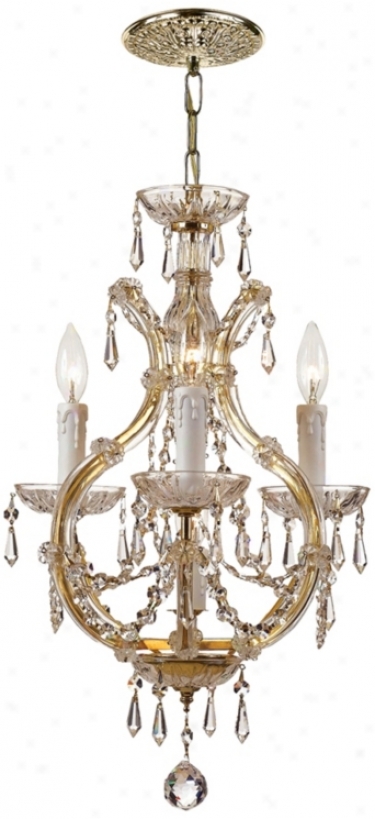 Maria Theresa Collection Gold Duo-mount Chandelier (k4956)