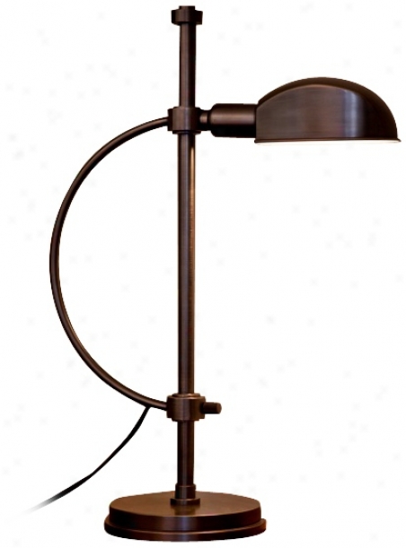 Mario Muto Rondo Bronze Pharmacy Style Desk Lamp (w5230)