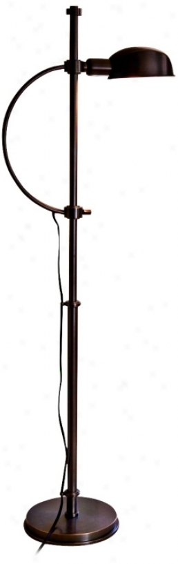 Mario Muto Rondo Brown Pharmacy Style Floor Lamp (w5233)